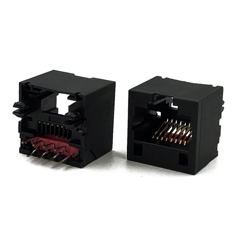 RJ45 Connectors, 5222 8P8C Short Body, Single Ports, RJ Type Jacks