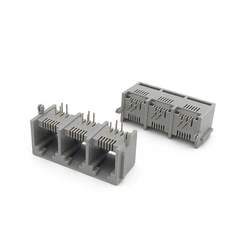 RJ25 Connectors, 5521 Modular Jack 6P RJ25/RJ11/RJ14, 1 x 3, RJ Type ...
